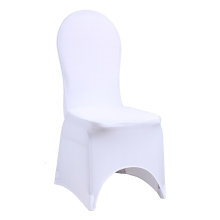 Cubiertas de sillas de comedor de color blanco al por mayor para sillas de comedor para comedor de banquetes de boda